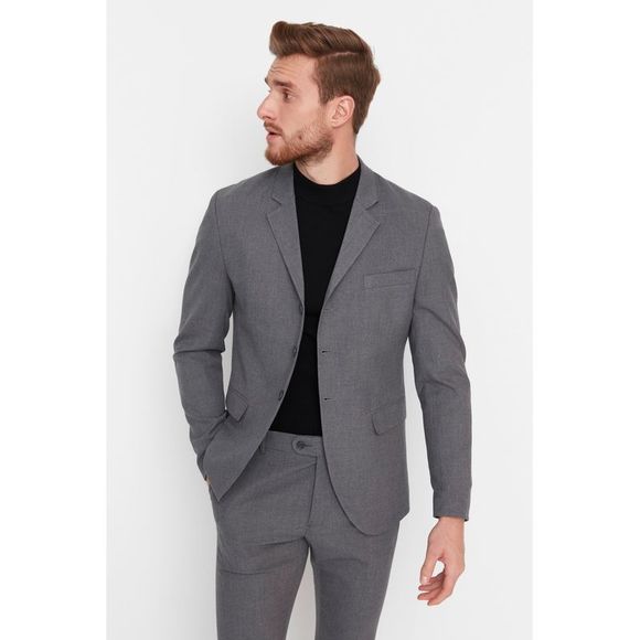NWT Trendyol Men Slim fit Lapel collar Woven Jacket